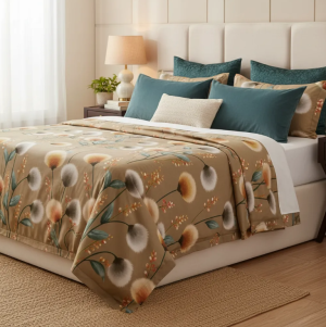 Sábanas Queen Marrón Claro - 2 Plazas de Algodón Turco 100% Premium – 480 Hilos